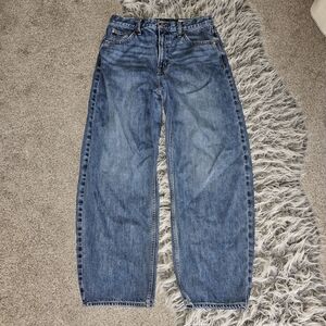 GAP Barrel High Rise Blue Jeans